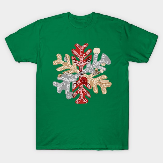 Holidays snow T-Shirt by GreenColor